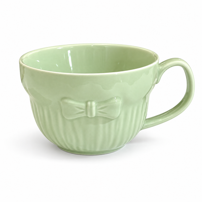 Bow Ceramic Bowl with Handle