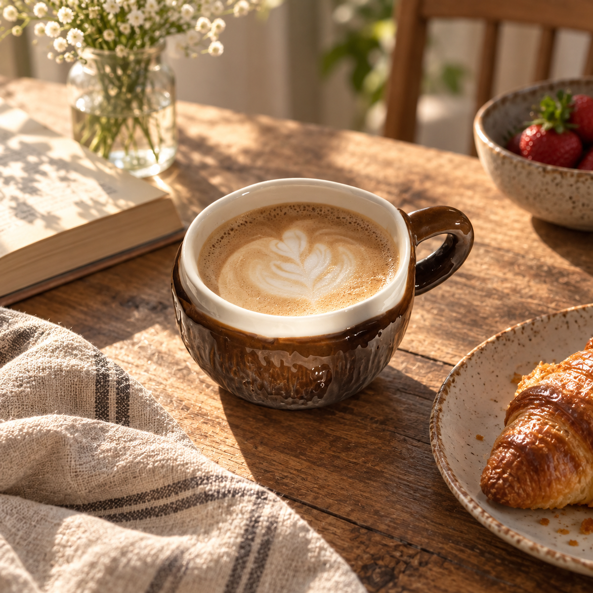 Creative Coconut Shell Shaped Ceramic Coffee Mug